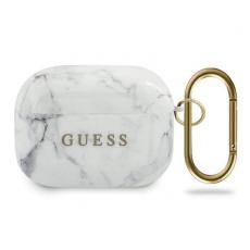 Guess - Guess Marble Collection airpods Pro skal Vit