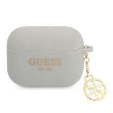 Guess - Guess AirPods Pro Skal Silicone Charm 4G Collection - Grå