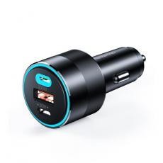 Choetech - Choetech Fast Billaddare USB-A Till 2x USB-C 130W - Svart