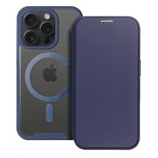A-One Brand - iPhone 15 Pro Plånboksfodral Magsafe Smart - Blå