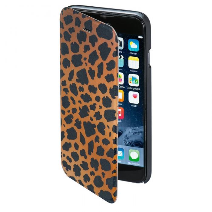 UTGATT1 - HAMA iPhone 6/6S Plnboksfodral DesignLine - Leopard Brun