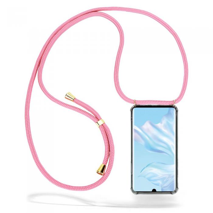 UTGATT1 - Boom Huawei P30 Pro mobilhalsband skal - Pink Cord