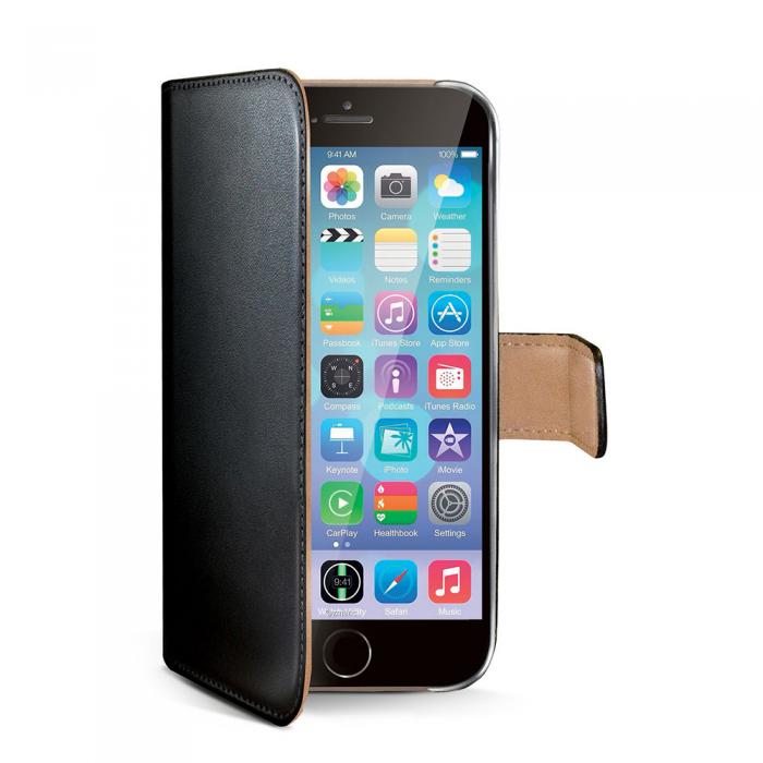 UTGATT5 - Celly Wallet Case iPhone 6/6s Svart