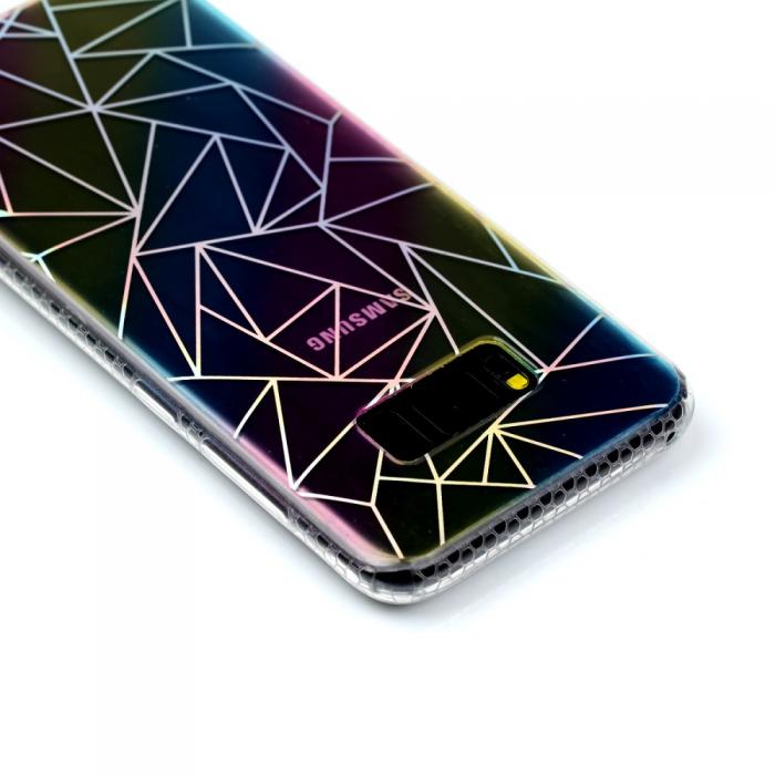 UTGATT4 - Colorful Eletroplating Mobilskal till Samsung Galaxy S8 Plus - Triangulars