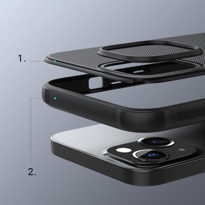 UTGATT5 - Nillkin Super Frosted Shield Pro Skal iPhone 13 - Svart