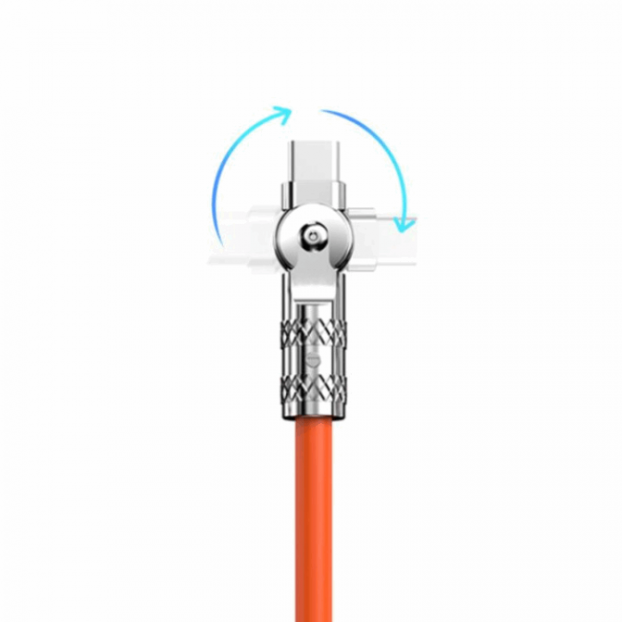 A-One Brand - USB-A Till Lightning Kablar 1.5m Angled - Orange