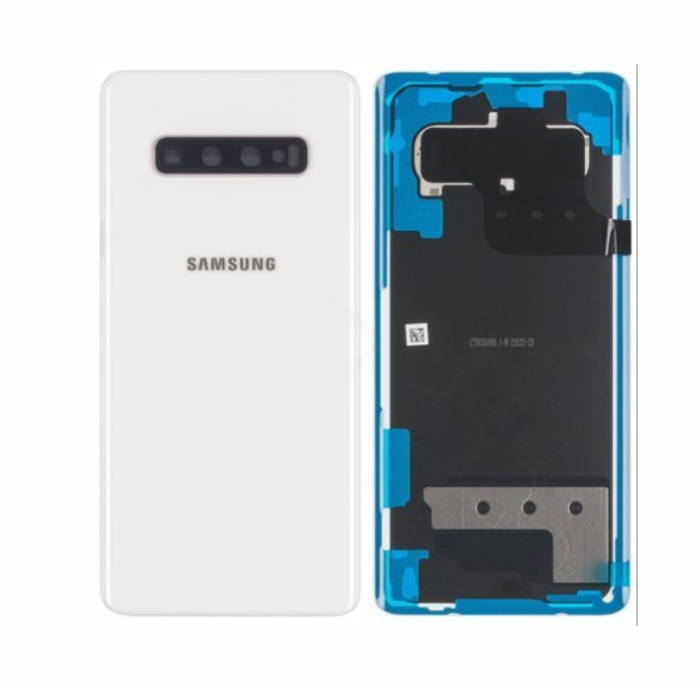 UTGATT1 - Samsung Galaxy S10 Plus Baksida - Ceramic Vit