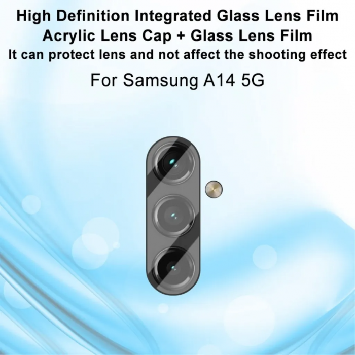 Imak - IMAK Galaxy A14 5G/4G Kameralinsskydd i Hrdat Glas - Transparent
