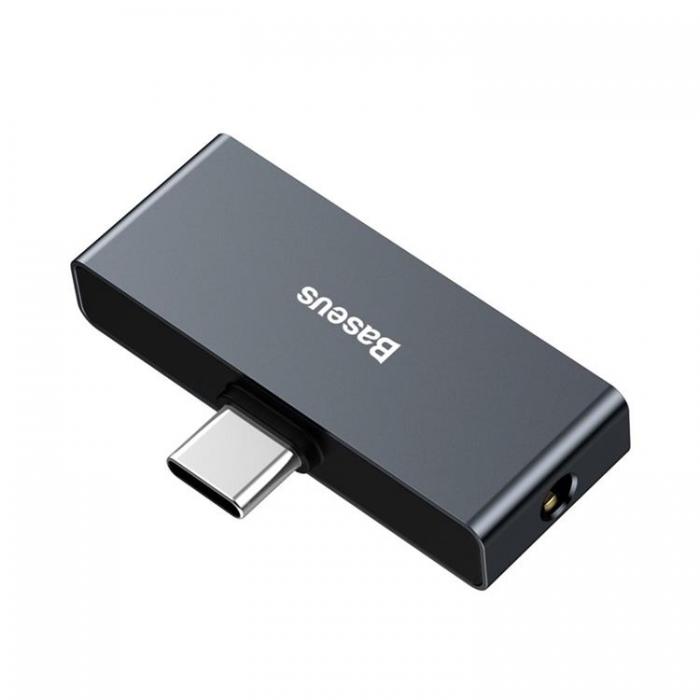UTGATT5 - Baseus Adapter USB-C 3.5mm Mini Jack - Svart
