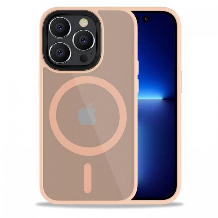 Tech-Protect - Tech-Protect iPhone 14 Pro Mobilskal Magsafe Magmat - Matte Rosa