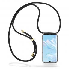 CoveredGear-Necklace - Boom Huawei P30 Pro mobilhalsband skal - Black Cord