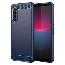 A-One Brand - Sony Xperia 10 V Mobilskal Carbon Fiber - Blå