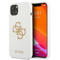 Guess - Guess Silicone 4G Logo Skal iPhone 13 mini - Vit