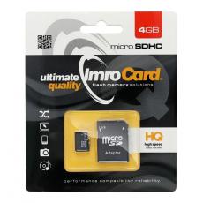 Imro - Imro Minneskort MicroSD 4GB Med Adapter Klass 10 UHS