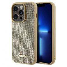 Guess - Guess iPhone 14 Pro Max Mobilskal Disco Script Metal - Guld