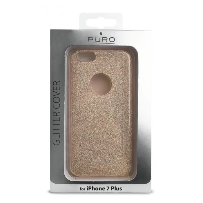 UTGATT5 - Puro Glitter Mobilskal till iPhone 7 Plus - Guld