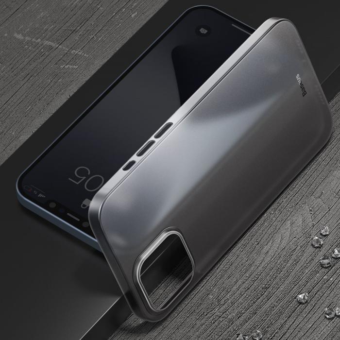 UTGATT5 - BASEUS Ultra-thin Matte MobiliPhone 12 Pro Max Skal - Svart