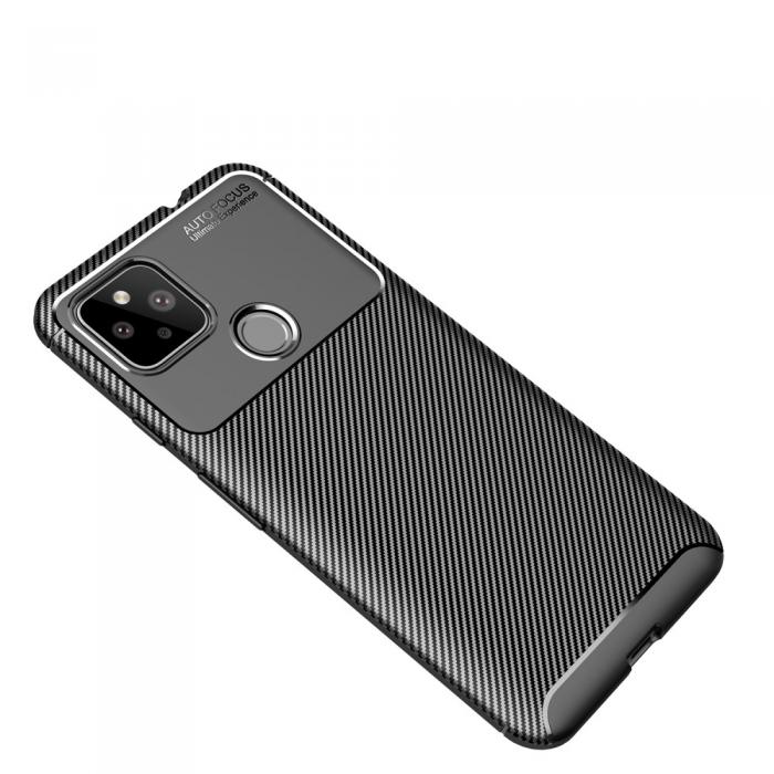 A-One Brand - Carbon Fiber Mobilskal Pixel 4a - Svart