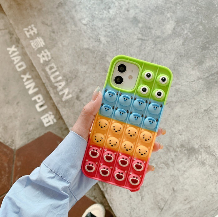 Fidget Toys - Multi Faces Pop it Fidget Skal till iPhone 11
