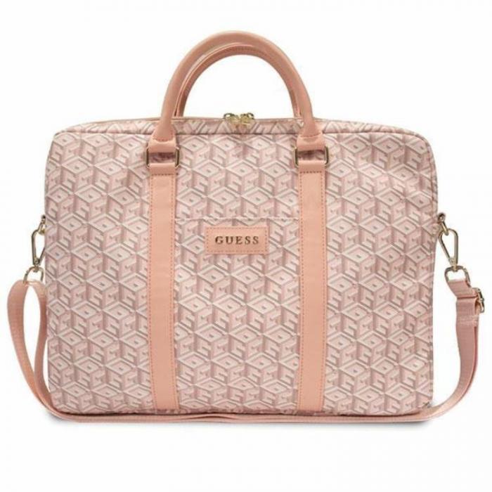 Guess - Guess Datorfodral 16'' GCube Stripes - Rosa