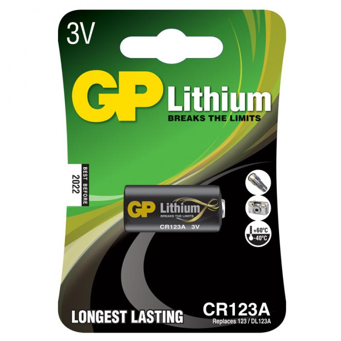 UTGATT1 - GP Batteri Lithium 123A 1-pack