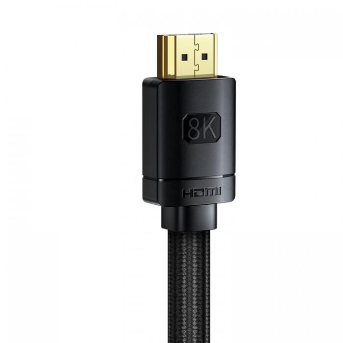 BASEUS - Baseus HDMI Till HDMI Adapter Kabel 1.5 m - Svart