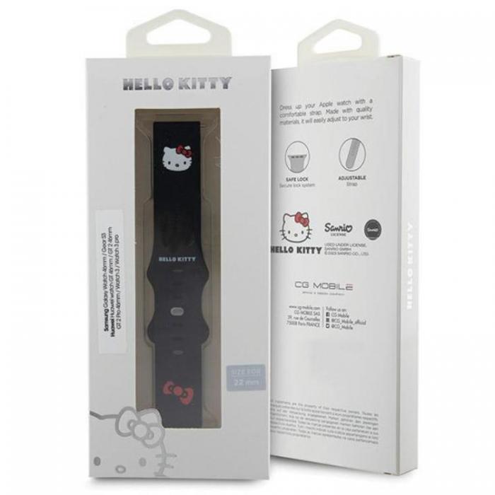 Hello Kitty - Hello Kitty Galaxy Watch 6 (40mm) Band Kitty Head - Svart