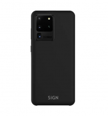 SiGN - Galaxy S20 Ultra Skal Liquid Silicone - Svart