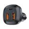 Acefast - Acefast Power Billaddare 66W Typ-C Till 2x USB - Svart