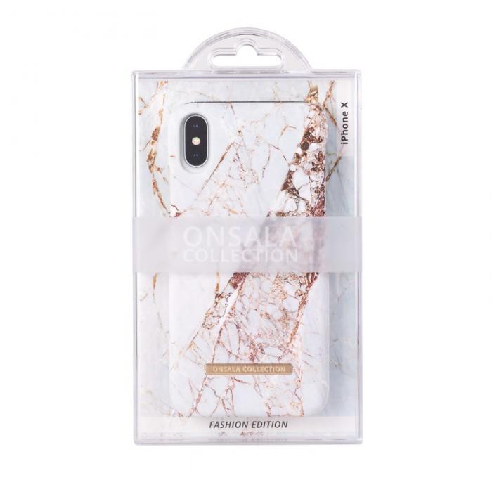 Onsala Collection - Onsala Collection mobilskal till iPhone XS / X - White Rhino Marble