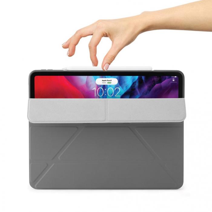 UTGATT5 - Pipetto iPad Pro 12,9-tums (2020) TPU Origami-fodral - Mrkgr