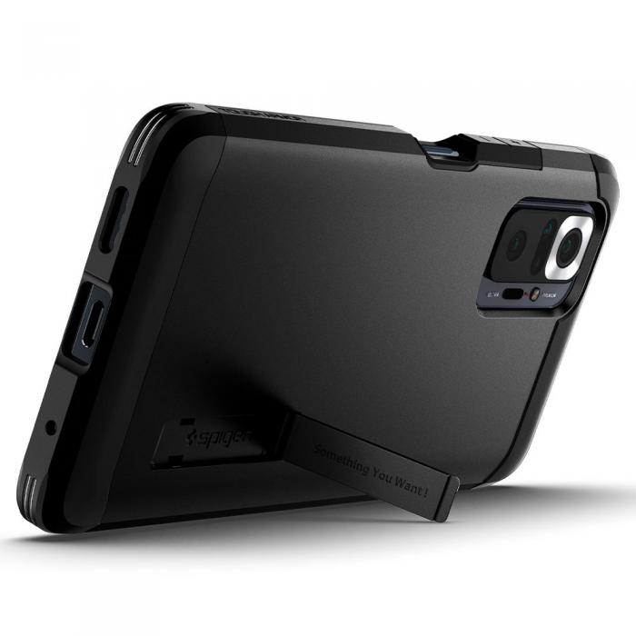 UTGATT5 - Spigen - Tough Amour Mobilskal Xiaomi Redmi Note 10 Pro - Svart