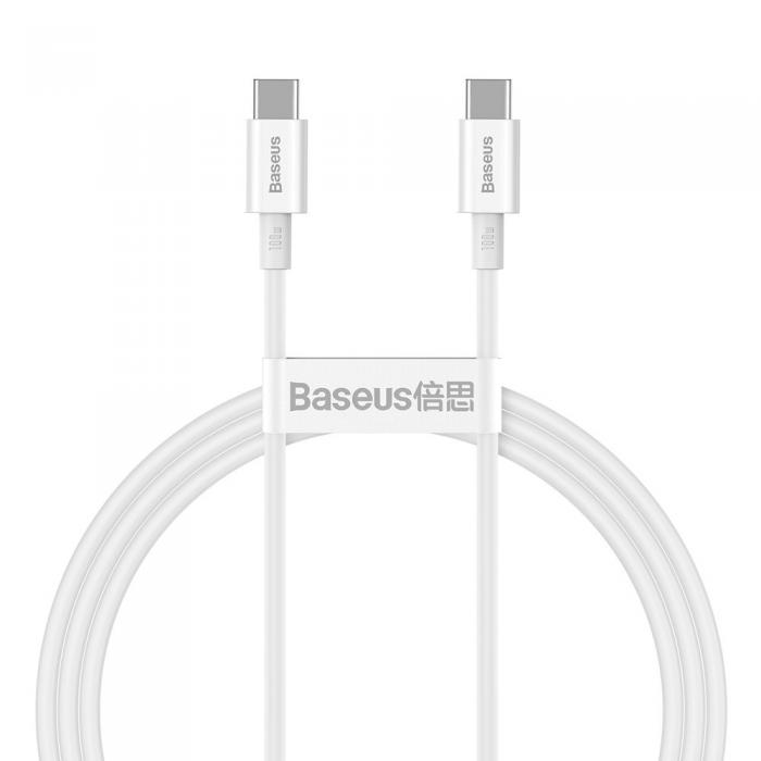 UTGATT5 - Baseus Superior Kabel USB-C 100W 5A 20V 1m - Vit