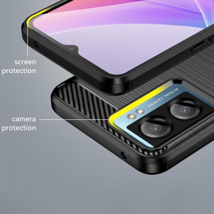OEM - Xiaomi Poco F4 5G Skal Silicone Carbon Flexible - Svart