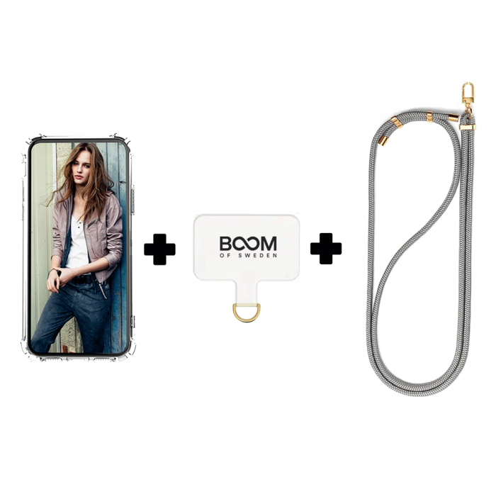 Boom of Sweden - Boom iPhone 14 Plus Skal med Halsband - Gr
