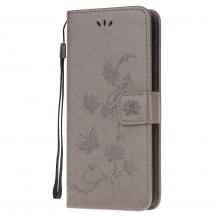 A-One Brand&#8233;Butterfly Plånboksfodral till Xiaomi Mi 11i - Grå&#8233;