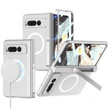 GKK - GKK Google Pixel Fold Mobilskal Magsafe Kickstand - Silver