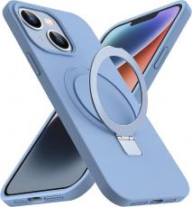 A-One Brand - iPhone 11 Mobilskal Magsafe Liquid Silikon - Ljusblå