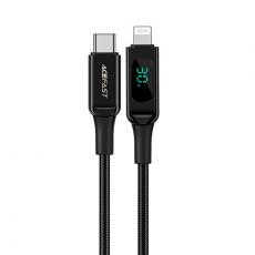 Acefast - Acefast MFI USB Typ-C Till Lightning Kabel 30W 1.2m - Svart