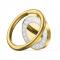 UTGATT1 - Metal Glitter Ringhllare till Mobiltelefon - Gold