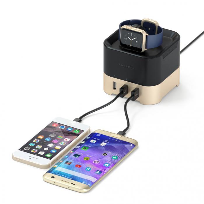 UTGATT5 - Satechi Smart Charging Stand fr Apple Watch och Smartphone - Silver