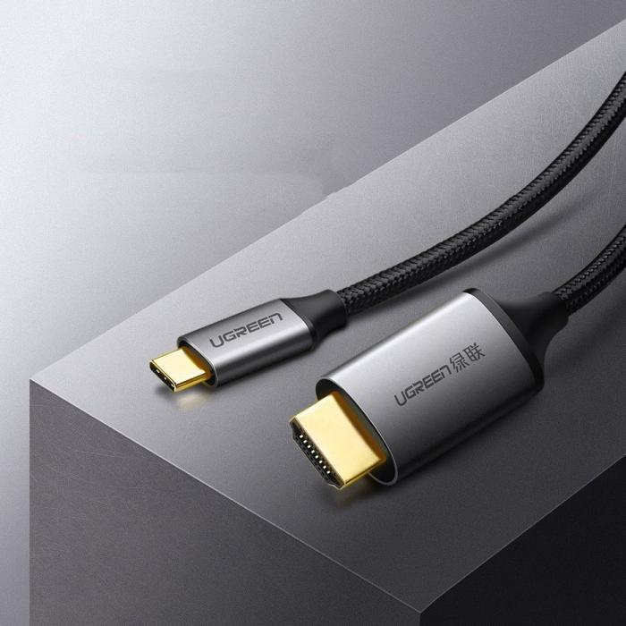 Ugreen - Ugreen HDMI USB Type C Kabel 4K 60 Hz 1,5 m Svart och Gr