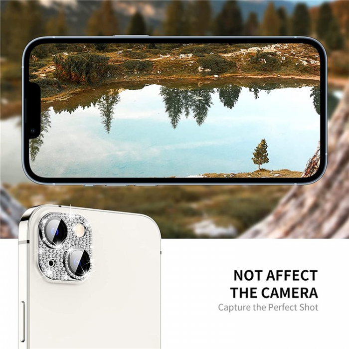 HAT PRINCE - Enkay iPhone 14/iPhone 14 Plus Kameralinsskydd i Hrdat glas