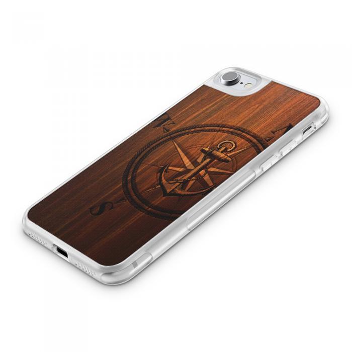 UTGATT5 - Fashion mobilskal till Apple iPhone 8 Plus - Wooden Anchor B
