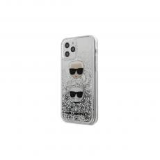 KARL LAGERFELD - Karl Lagerfeld Glitterfodral för iPhone 12/12 Pro - Silver