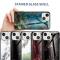 A-One Brand - Anti-Scratch Hrdat glas skal iPhone 13 mini - Svart Marble