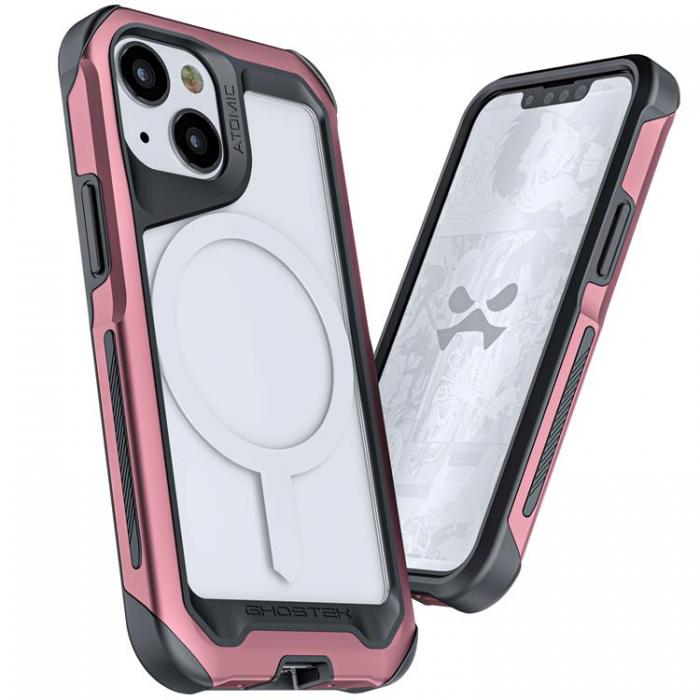 Ghostek - Ghostek Atomic Slim Metal MagSafe Skal iPhone 13 Mini - Rosa