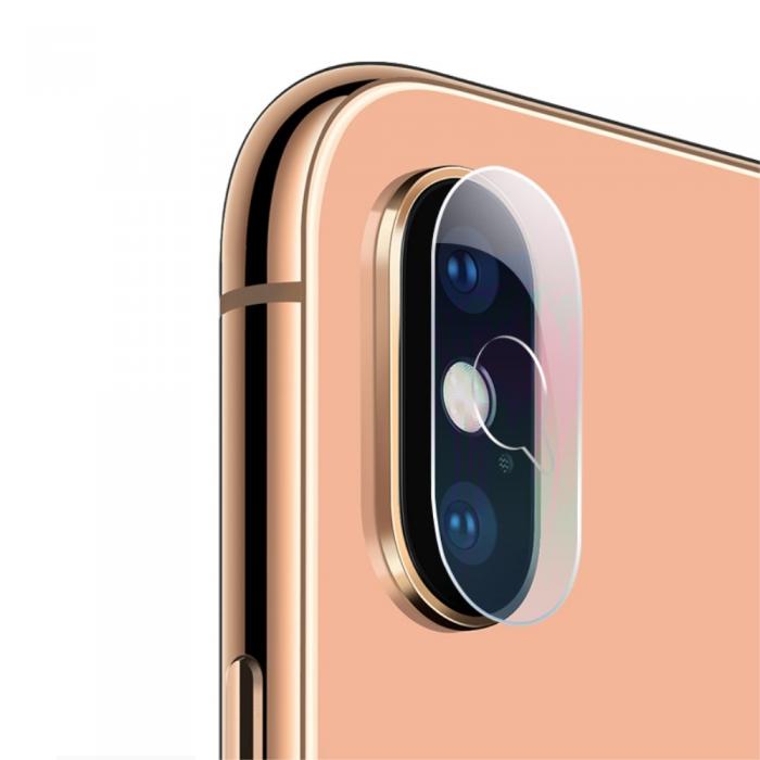 A-One Brand - [2-PACK] Kameralinsskydd i Hrdat Glas iPhone XS Max - Clear
