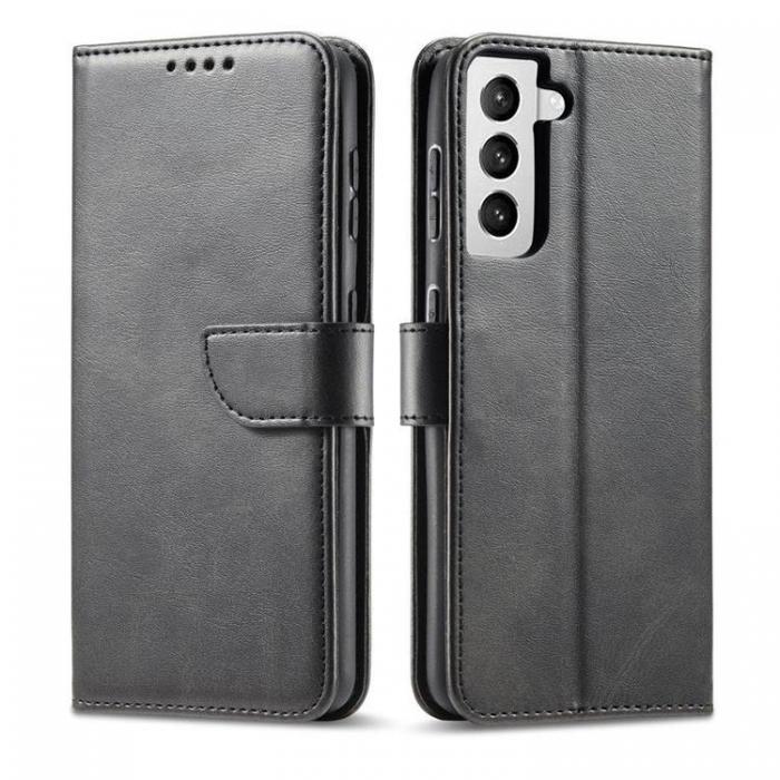 Ruhtel - Magnet Elegant Flip Fodral Galaxy S22 Plus - Svart