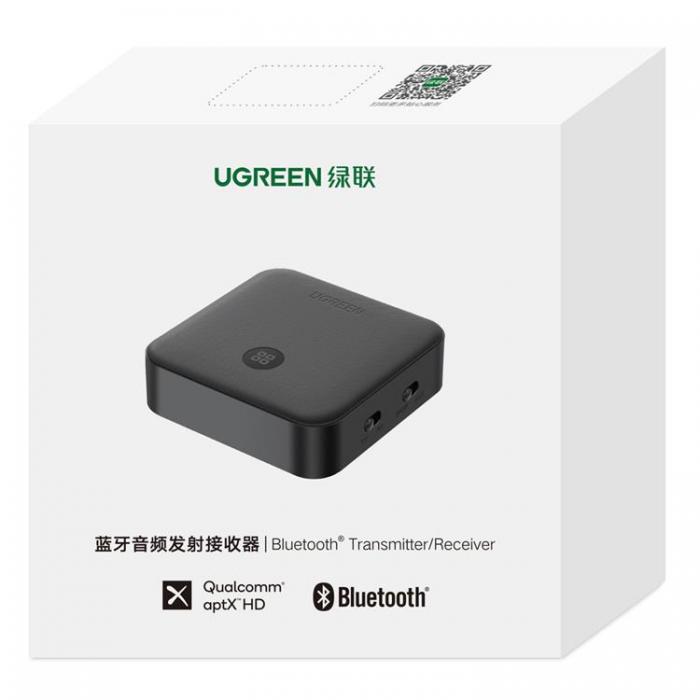 Ugreen - Ugreen 2in1 Bluetooth 5.0 Sndare/Mottagare Fr Music - Svart